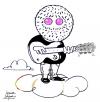 Cartoon: Jerry Garcia (small) by juniorlopes tagged rock,caricature