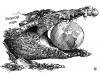 Cartoon: Alligator (small) by Nizar tagged earth financial crisis alligator