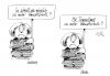 Cartoon: Tempolimit (small) by Stuttmann tagged umweltschutz merkel cdu klimawandel co2 emissionen autoindustrie rezession
