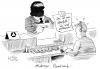 Cartoon: Überfall (small) by Stuttmann tagged dredner bank commerzbank allianz fusion übernahme bankenübernahme
