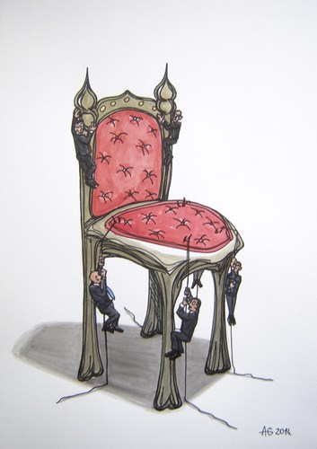 Cartoon: Throne (medium) by caknuta-chajanka tagged politics