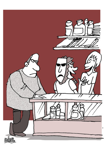 Cartoon: Poor service (medium) by martirena tagged service,coustomer,establishments