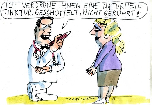 Cartoon: Naturheiler (medium) by Jan Tomaschoff tagged medizin,gesundheit,natur,natur,gesundheit,medizin