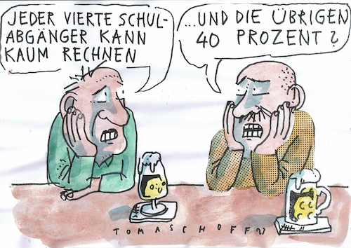 Cartoon: Rechnen (medium) by Jan Tomaschoff tagged schule,pisa,rechnen,schule,pisa,rechnen