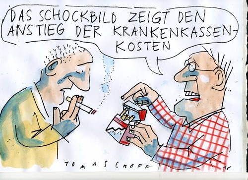 Cartoon: Schockbild (medium) by Jan Tomaschoff tagged rauchen,sucht,gesundheit,rauchen,sucht,gesundheit
