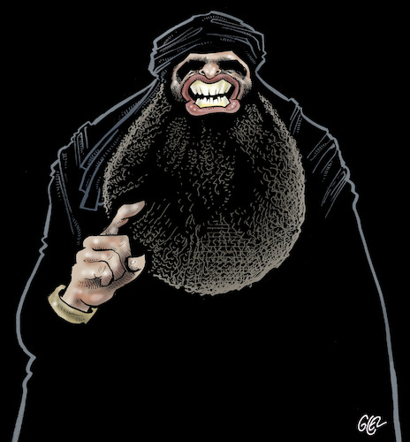 Cartoon: Abu Bakr al-Baghdadi (medium) by Damien Glez tagged abu,bakr,al,baghdadi,isis,iraq,terrorism,islamism,abu,bakr,al,baghdadi,isis,iraq,terrorism,islamism