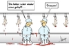 Cartoon: Nachrichten geschaut (small) by Marcus Gottfried tagged is,isis,terror,köpfen,köpfung,geisel,grausam,huhn,hähnchen,schlachten,blut,unterschied,schlachterei,fleisch