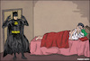 Cartoon: Robin surprises Batman (small) by matan_kohn tagged robin,batman,funny,comics,thejoker,wtf,superhero,bed,comic,illustration,batmanandrobin,humor,dc,dccomics,love,lgbt