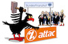 Cartoon: Attac-Gemeinnützigkeit (small) by Harm Bengen tagged attac,globalisierungskritiker,netzwerk,gemeinnützigkeit,bundesfinanzhof,kapitalisten,bundesadler,hammer,zerschlagen,harm,bengen,cartoon,karikatur