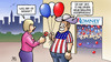 Cartoon: Ballons (small) by Harm Bengen tagged romney,mitt,usa,republikaner,republican,party,partei,praesidentschaftskanditat,religion,waffen,abtreibung,vergewaltigung,ballons,arbeitsplaetze,versprechen,wahlkampf,balloons,harm,bengen,cartoon,karikatur