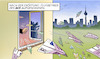 Cartoon: BER-Flugbetrieb (small) by Harm Bengen tagged eröffung,flugbetrieb,ber,flughafen,geld,fenster,papierflieger,rauswerfen,harm,bengen,cartoon,karikatur
