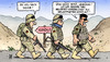 Cartoon: Bewaffneter Konflikt (small) by Harm Bengen tagged bewaffneter,konflikt,afghanistan,neubewertung,krieg,kriegsähnlich,aufbaueinsatz,stabilisierungseinsatz,kundus,abzug,bundeswehr,isaf,soldaten