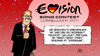 Cartoon: Eurovision Song Contest 2011 (small) by Harm Bengen tagged eurovision,song,contest,2011,musik,euro,eu,griechenland,portugal,italien,dänemark,geld,wirtschaft,tv,düsseldorf
