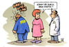 Cartoon: FDP-Parteitag (small) by Harm Bengen tagged fdp,parteitag,koeln,westerwelle,roessler,lindner,pinkwart,steuersenkung,steuerreform,kopf,wand,arzt,durchkommen