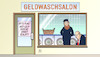 Cartoon: Geldwäsche-Einheit (small) by Harm Bengen tagged geldwaschsalon,anti,geldwäsche,einheit,schlafen,terrorismus,zoll,fiu,organisierte,kriminalität,islamist,harm,bengen,cartoon,karikatur