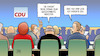 Cartoon: Gesundheitsminister Spahn (small) by Harm Bengen tagged jens,spahn,gesundheitsminister,cdu,parteitag,groko,parteiinterner,kritiker,konkurrent,entsorgen,merkel,harm,bengen,cartoon,karikatur
