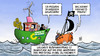 Cartoon: Grünen-Parteitag Kiel (small) by Harm Bengen tagged grüne,parteitag,kiel,piraten,partei,netzpolitik,wähler,stimmenfang,konkurrenz