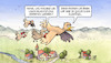 Cartoon: Inlandsflüge (small) by Harm Bengen tagged vögel,vogel,mutter,kinder,inlandsflüge,verboten,co2,klimawandel,bahn,zugvögel,grüne,harm,bengen,cartoon,karikatur
