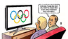 Cartoon: Olympia-Rating (small) by Harm Bengen tagged moodys,ratingagentur,euro,eurokrise,usa,eu,banken,aaa,olympiade,olympische,ringe
