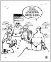 Cartoon: sandburg (small) by Harm Bengen tagged sandburg,sand,castle,meer,sea,strand,beach,urlaub,holiday