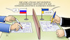 Cartoon: Seekonflikt (small) by Harm Bengen tagged lösung,seekonflikt,verhandlungstisch,russland,ukraine,schiffe,versenken,krim,spielen,harm,bengen,cartoon,karikatur