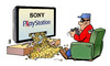 Cartoon: Sony-Paystation (small) by Harm Bengen tagged sony playstation paystation geld gangster verbrecher panzerknacker controller ps3 tv fernseher daten datenklau datenskandal kreditkarten