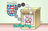 Cartoon: Thüringen-Neuwahl (small) by Harm Bengen tagged thüringen,neuwahl,wahlurne,buffering,verzögerung,unterbrechung,loading,harm,bengen,cartoon,karikatur