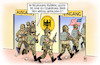 Cartoon: USA-Abzug (small) by Harm Bengen tagged usa,deutschland,bewegung,entscheidung,abzug,truppenabzug,nato,trump,biden,soldaten,harm,bengen,cartoon,karikatur