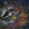 Cartoon: the gift of the racoon king (small) by nootoon tagged racoon,nootoon,art,germany,illustrator