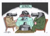 Cartoon: Friedensgespräche (small) by mandzel tagged syrien,konferenz,krieg,verhandlungstisch,terroristen