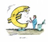 Cartoon: Griechenland und der Euro (small) by mandzel tagged griechenland,euro,merkel,eurozone