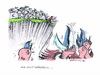 Cartoon: Nur nicht drängeln ... (small) by mandzel tagged marode,staaten,euro,krise,fütterung,der,geier