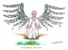 Cartoon: Putin und die Krim (small) by mandzel tagged krim,putin,schutzengel,waffen,gewalt