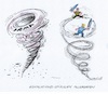 Cartoon: Spiralkräfte (small) by mandzel tagged nordkorea,usa,trump,kim,eskalation,gewaltbereitschaft,spirale
