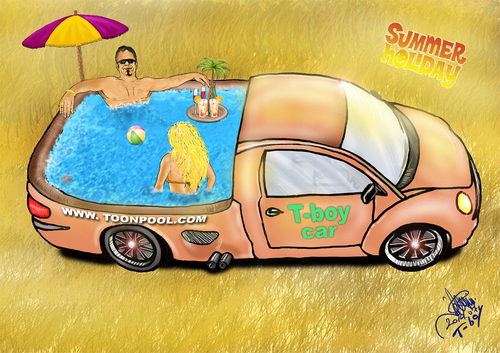 Cartoon: SUMMER HOLIDAY (medium) by T-BOY tagged summer,holiday