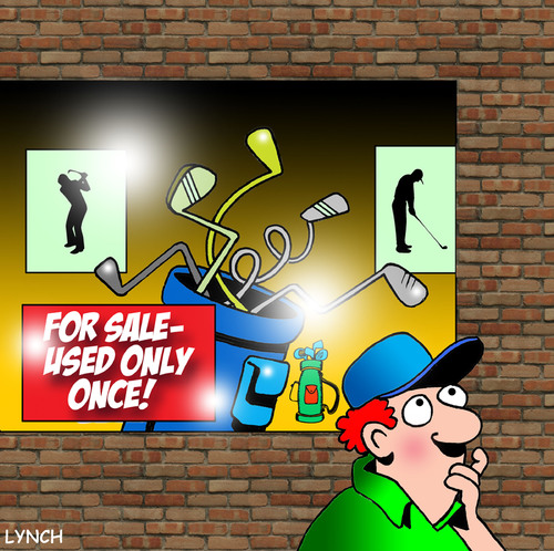 Cartoon: Only used once (medium) by toons tagged golf,sport,clubs,anger,sales,course