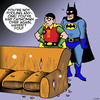 Cartoon: Catwoman (small) by toons tagged batman catwoman and robin cats scratching furniture pussy super hero comic characters