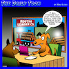 Cartoon: Dog playing fetch (small) by toons tagged dogs,play,fetch,lumber,yard,timber