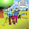 Cartoon: musical (small) by toons tagged golf,sport,trombone,horn,musical,instrument
