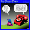 Cartoon: Old phone (small) by toons tagged smartphones,old,phones,grandpa,olden,days