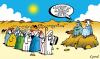 Cartoon: sat nav (small) by toons tagged sat,nav,gps,navigation,compass,moses,ten,commandments,bible,jews,lost