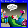 Cartoon: Selfie (small) by toons tagged selfies,diagnosis,psychiatrist,couch,narcissam