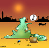 Cartoon: the music critic (small) by toons tagged snake,charmer,reptiles,flute,music,critic,india