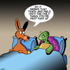 Cartoon: Tortoise and Hare (small) by toons tagged premature,ejaculation,animals,hare,and,tortoise,fairy,tales,turtles,rabbits