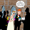Cartoon: Whatever (small) by toons tagged weddings,whatever,bored,staring,at,phone,church,wedding,do