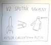 Cartoon: V2 Sputnik Nawalny (small) by Müller tagged v2,sputnik,nawalny,hitler,chruschtschow,putin,geist