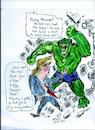 Cartoon: TRUMP VS HULK (small) by Toonstalk tagged trump inauguration donald president fake hulk wall elect politics usa marvel superhero