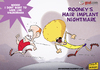 Cartoon: Rooneys Nightmare (small) by omomani tagged rooney,manchester,united,valderrama,colombia,england