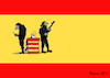 Cartoon: Katalonien Abstimmung (small) by Pfohlmann tagged karikatur,cartoon,color,farbe,2017,spanien,katalonien,unabhängigkeit,abstimmung,referendum,polizei,bewachung,bewacher,wahllokal,urne,verfassung,sicherheitskräfte,verbot