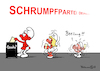 Cartoon: Schrumpfpartei (small) by Pfohlmann tagged karikatur,cartoon,color,farbe,2018,deutschland,spd,groko,große,koalition,umfragen,schrumpfpartei,partei,volkspartei,schlumpf,schlümpfe,zwerge,abstimmung,basis,wahlergebnis,wähler,schwund